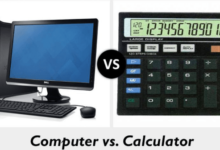 difference between calculator and computer