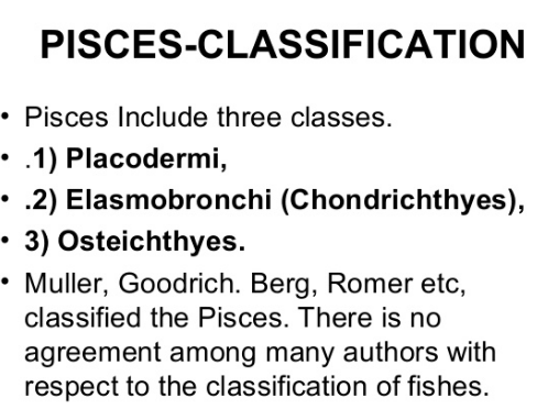 Sub-Classes of Pisces examples