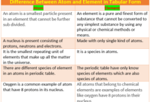 Difference Between Elements And Atoms