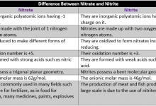 Difference Between Nitrate and Nitrite