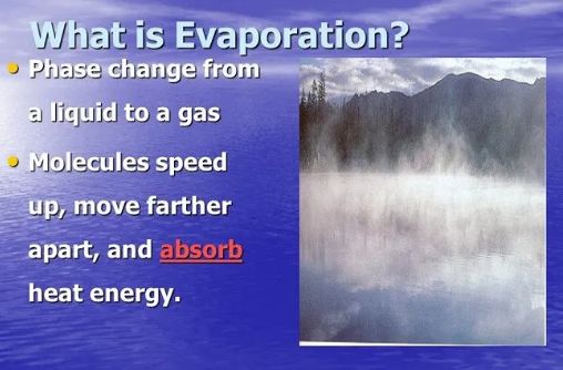 What is evaporation