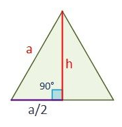 Equilateral triangle height