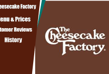 Cheesecake Factory Menu and Prices