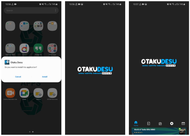 Otakudesu App screenshots