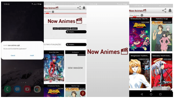 Now Animes APK app screenshot