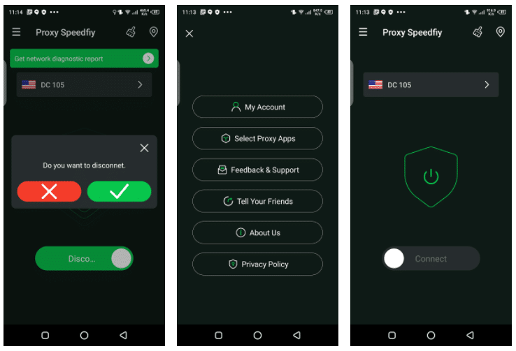 Speed Booster Proxy App screenshots