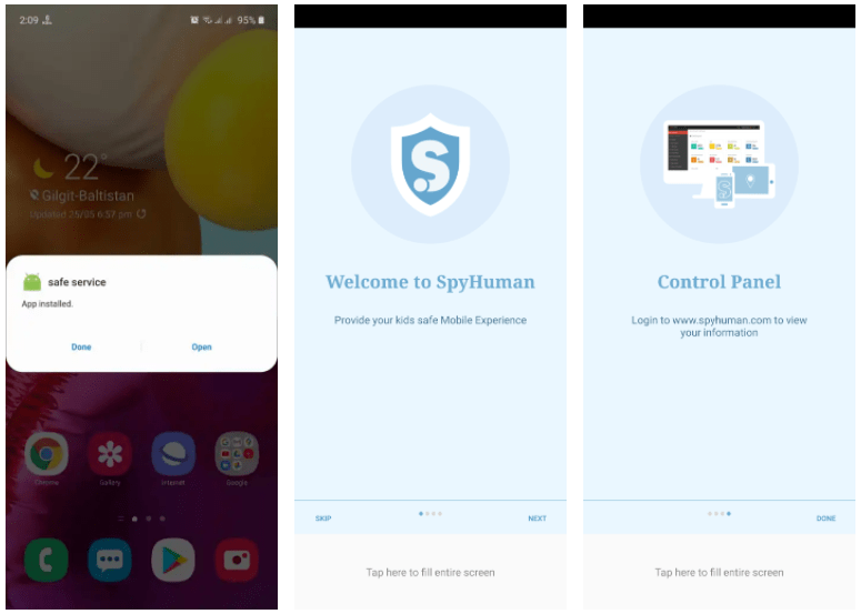 SpyHuman App screenshots