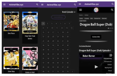 AnimeVibe App screenshots
